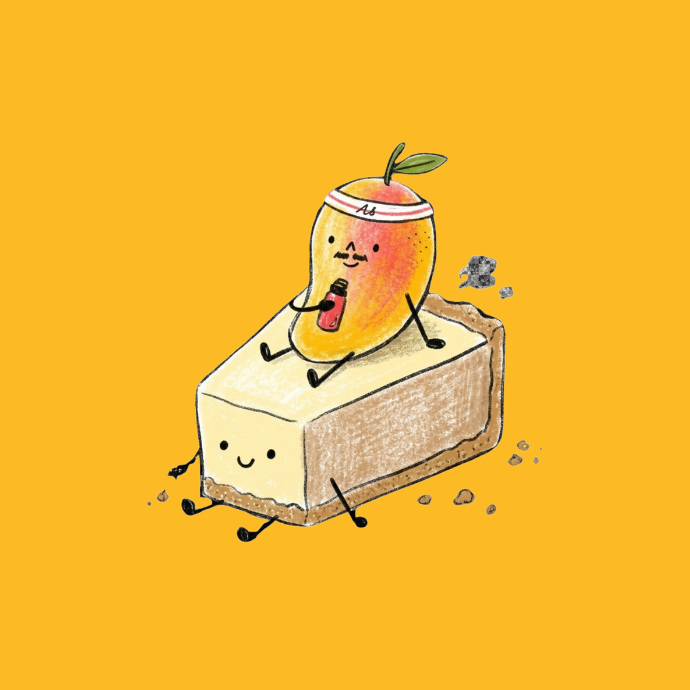 Low-Fat Mango Cheesecake